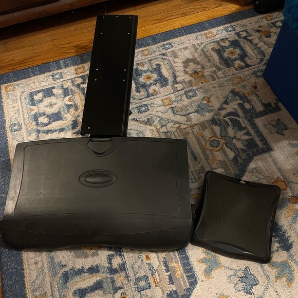 Under Desk Retractable Keyboard Tray with supply compartments - Picture 1 of 7